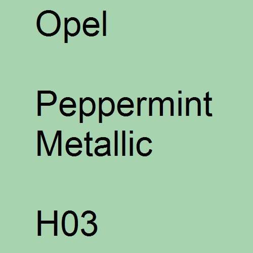 Opel, Peppermint Metallic, H03.